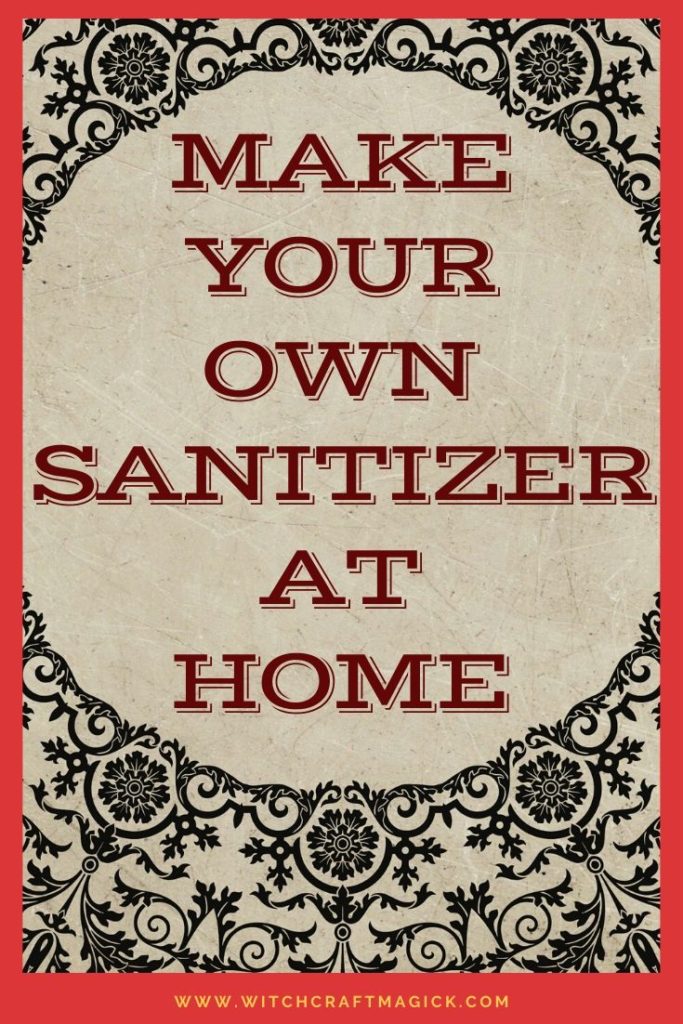 make your own sanitizer