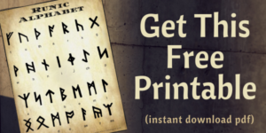 runes free printable